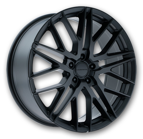 Liquid Metal Wheels Fin 20x8.5 Satin Black 5x114.3 +40mm 73.1mm