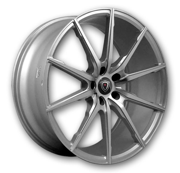 Marquee Wheels M1035 20x10.5 Silver with Polished Face 5x120 +40mm 74.1mm