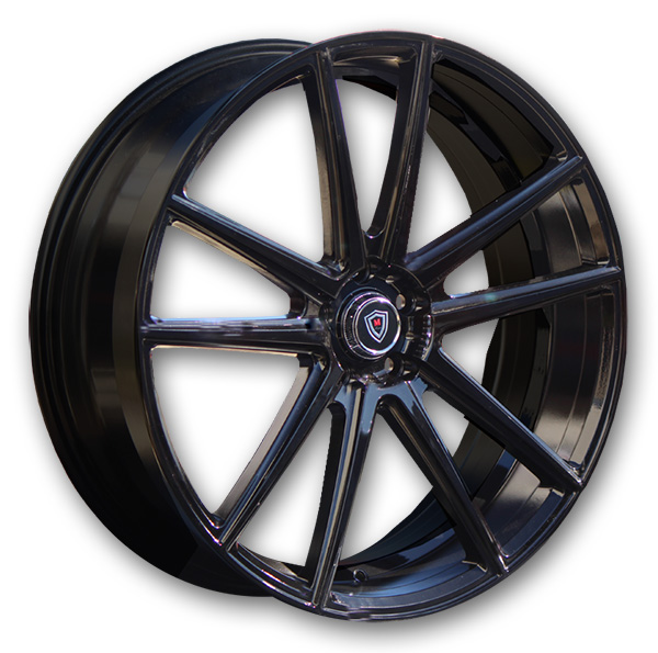 Marquee Wheels M3197 22x8 Gloss Black 5x114.3 +35mm 73.1mm