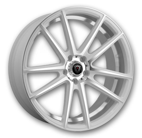 Marquee Wheels M3197 22x8 White Machined 5x114.3 +35mm 73.1mm