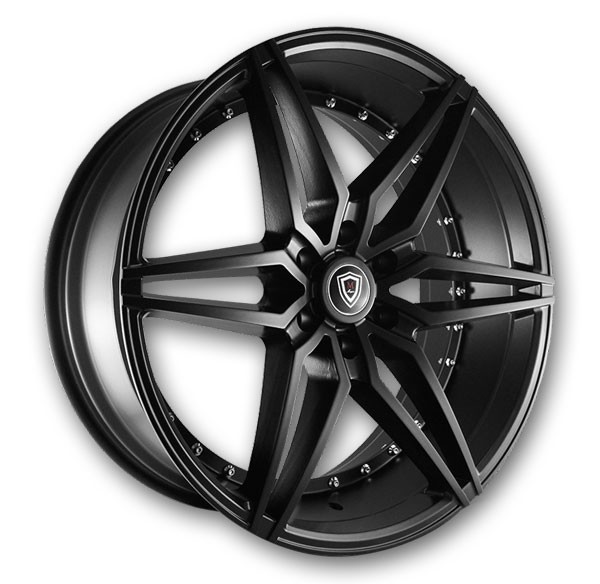 Marquee Wheels M3259 22x9.5 Satin Black 6x135 +25mm 87.1mm