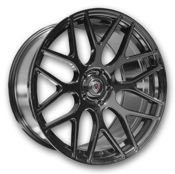 Marquee Wheels M704 20x10 Gloss Black 5x115 +23mm 73.1mm