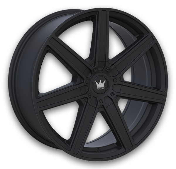 Mazzi Wheels 376 Laguna 22x9.5 Matte Black 5x127/5x139.7 +18mm 87mm