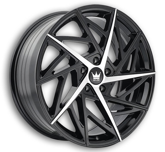 MAZZI Wheels 377 Freestyle 17x8 Gloss Black/Machined 5x108 +35mm 63.5mm