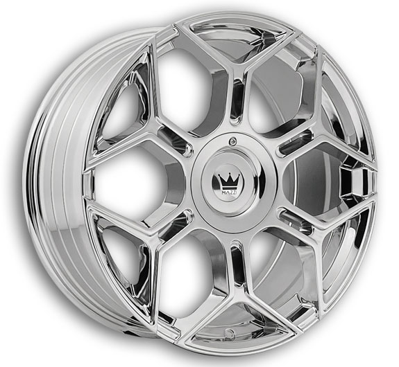 MAZZI Wheels 379 Libra 20x8.5 Chrome 5x108/5x114.3 +35mm 72.6mm