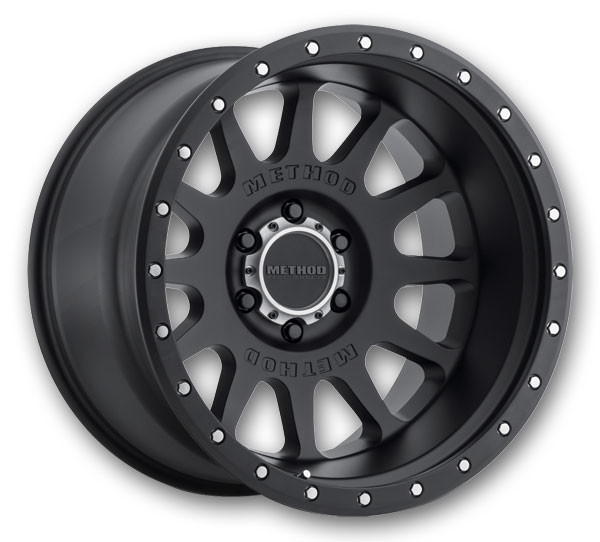 Method Wheels MR605 NV 20x10 Matte Black 8x165.1 -24mm 121.3mm