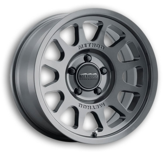 Method Wheels MR703 Bead Grip 16x6 Gloss Titanium 5x130 +68mm 78.1mm