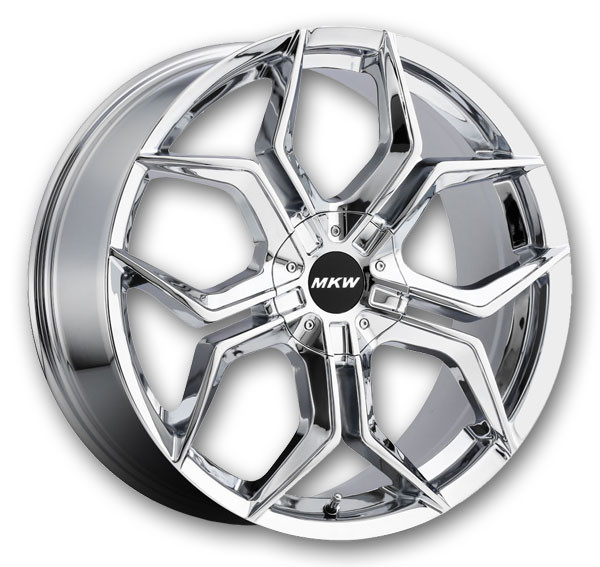 MKW Wheels M121 20x8.5 Chrome 5x112/5x114.3 35mm 73mm