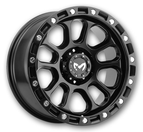 MKW Wheels M204 17x9 Satin Black 5x127 0mm 78.1mm