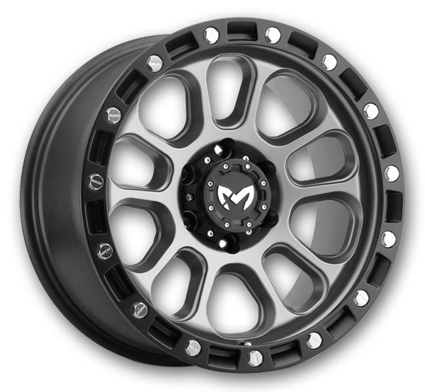 MKW Offroad Wheels M204 17x9 Matte Grey 5x127 +0mm 78.1mm