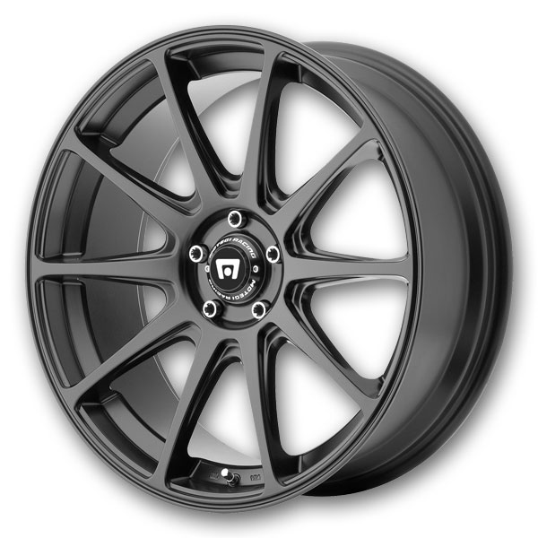 Motegi Wheels MR127 18x8 Satin Black 5x112 +38mm 72.6mm