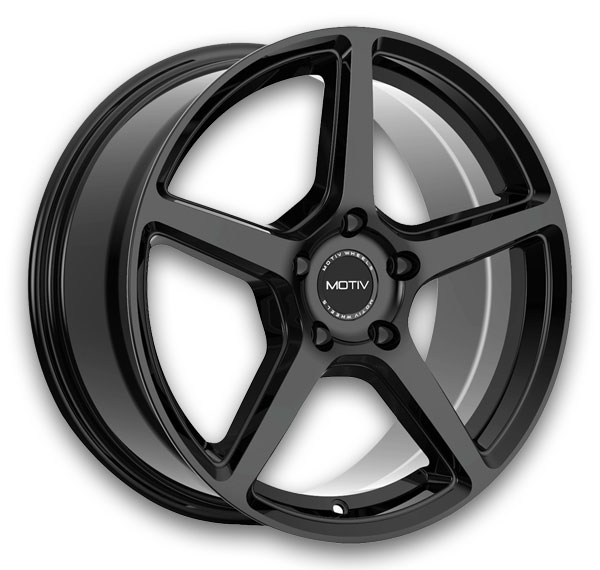 Motiv Wheels 433 Blade 18x7.5 Gloss Black 5x108 +40mm 73.1mm