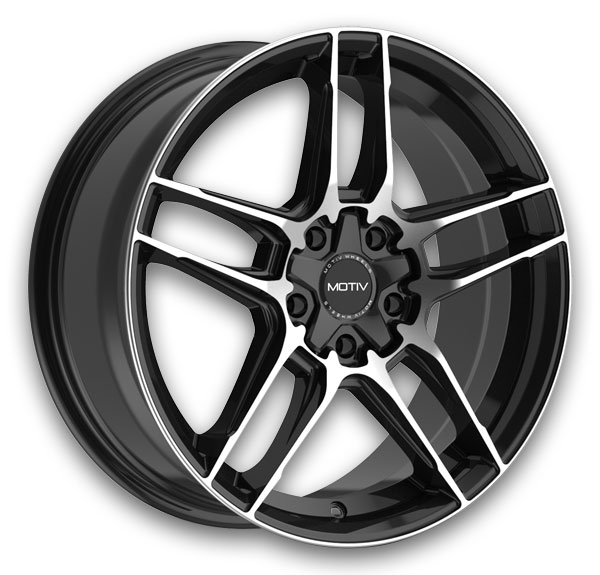 Motiv Wheels 434 Matic 17x7.5 Gloss Black Machined Face 5x114.3/5x120 +40mm 74.1mm