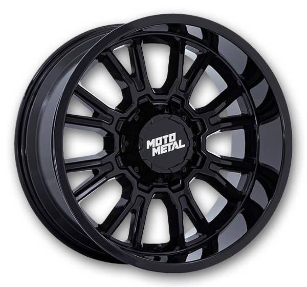 Moto Metal Wheels Legacy 20x9 Gloss Black 5x139.7/5x150 +20mm 110.1mm
