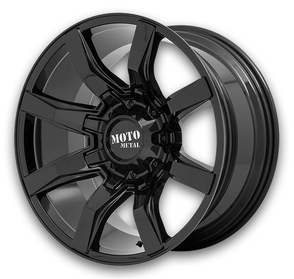 Moto Metal Wheels Spider 20x9 Gloss Black 8x165.1 +0mm 125.1mm