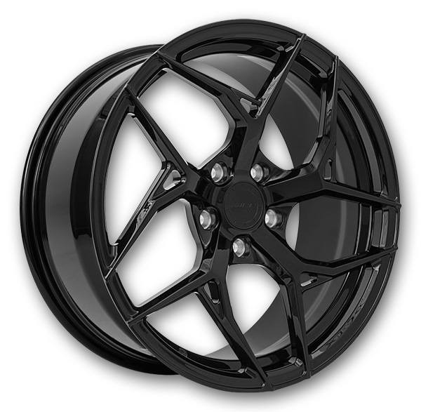 MRR Wheels F10 Forged 20x11 Gloss Black 5x120 +48mm 66.9mm