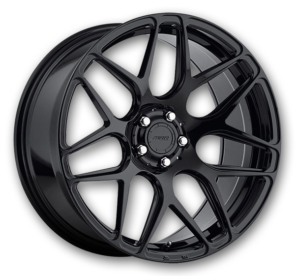 MRR Wheels FS1 18x9.5 Gloss Black 5x112 +25mm 66.6mm