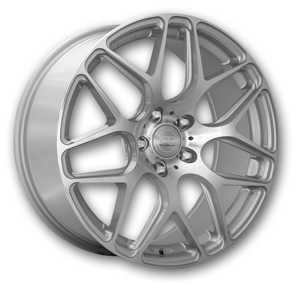 MRR Wheels GF9 19x8.5 Silver Machine Face 5x100 /5x120 +20mm 73.1mm