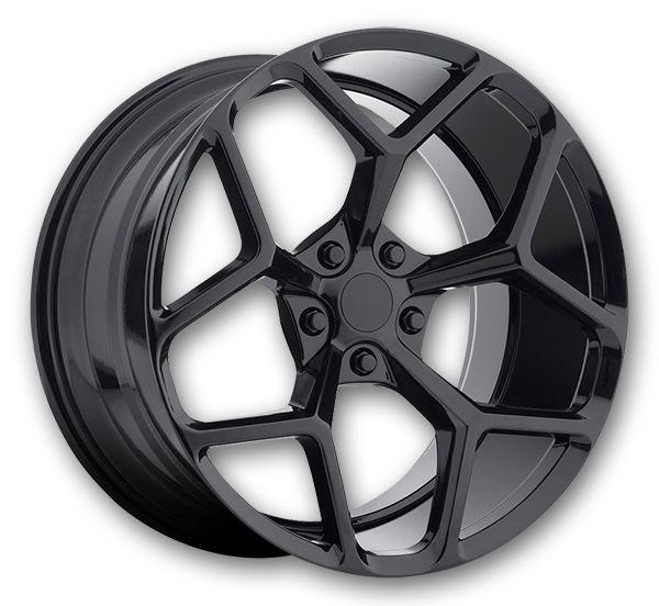 MRR Wheels M228 22x9.5 Gloss Black 5x120 +25mm 66.9mm