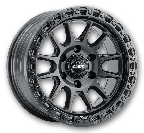 MVX Offroad Wheels VX12 17x9 Matte Black 6x139.7 0mm 106.1mm