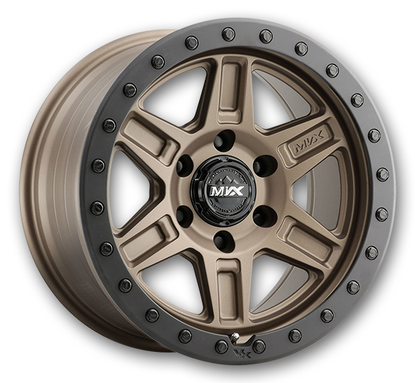 MVX Offroad Wheels VX61 18x9 Matte Bronze 6X139.7 0mm 106.1mm