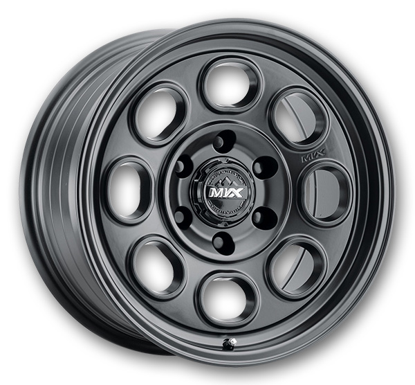 MVX Offroad Wheels VX81 17x8.5 Matte Black 6x139.7 -12mm 106.1mm