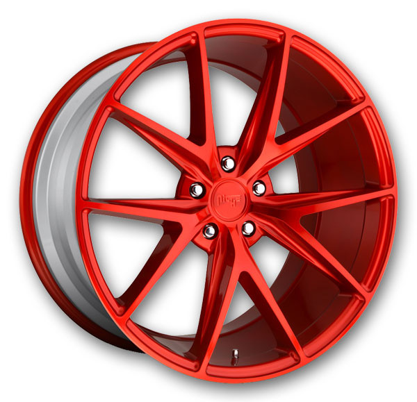 Niche Wheels Misano 20x9 Candy Red 5x114.3 +35mm 72.6mm