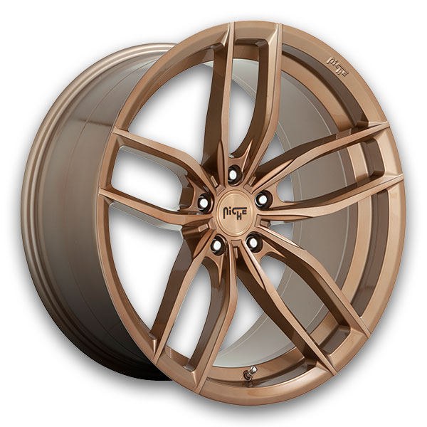 Niche Wheels Vosso 18x8 Glossy Bronze Brushed 5x112 +42mm 66.56mm