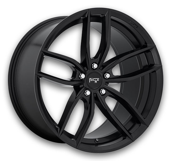 Niche Wheels Vosso 18x9.5 Matte Black 5x112 +48mm 66.56mm