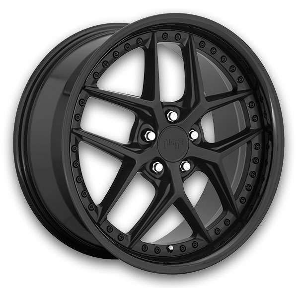 Niche Wheels Vice 20x9 Gloss Black Matte Black 5x115 +18mm 71.8mm