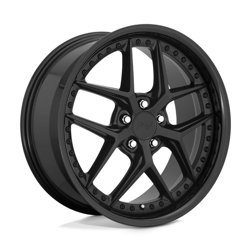 Niche Wheels Vice 20x10.5 Gloss Black Matte Black 5x112 +40mm 66.56mm