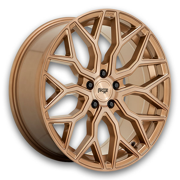 Niche Wheels Mazzanti 19x9.5 Bronze Brushed 5x112 +48mm 66.56mm