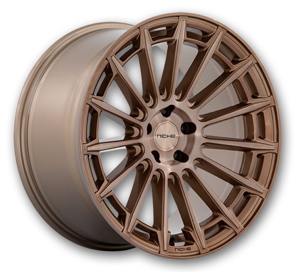 Niche Wheels Amalfi     20x9 Platinum Bronze 5x114.3 25mm 72.56mm