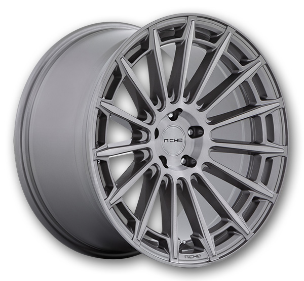 Niche Wheels Amalfi 20x9 Platinum 5x114.3 +25mm 72.56mm