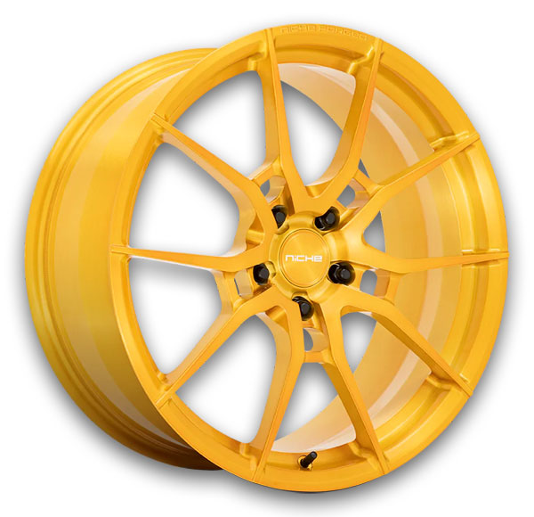 Niche Wheels Kanan 20x9.5 Brushed Candy Gold 5x120 +23mm 72.56mm