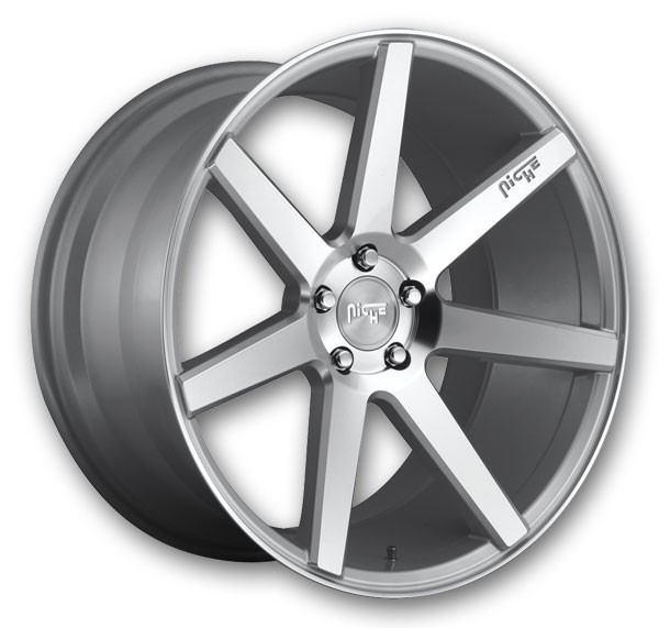 Niche Wheels Verona 20x10 Gloss Silver Machined 5x114.3 +40mm 72.6mm