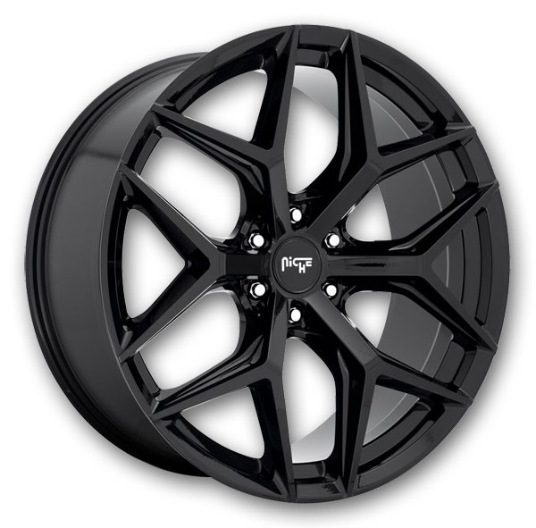 Niche Wheels Vice SUV 22x9.5 Gloss Black 6x139.7 +30mm 106.1mm