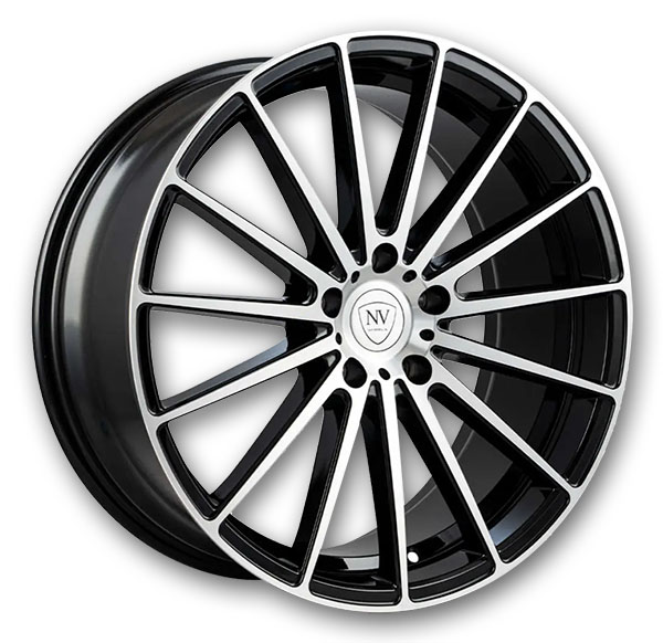 NV Wheels Wheels NVXV 20x8.5 Black Machined Face 5x112 +35mm 73.1mm