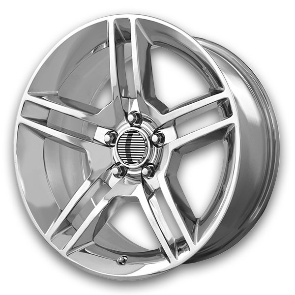 Performance Replicas Wheels PR101 18x10 Chrome 5x114.3 +45mm 70.6mm