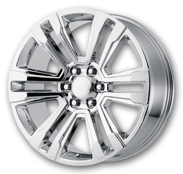 Performance Replicas Wheels PR182 22x9 Chrome 6x139.7 +24mm 78.1mm