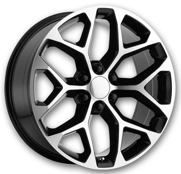 OE Performance Wheels 176 20x9 Gloss Black Milled Accents 6x139.7 +24mm