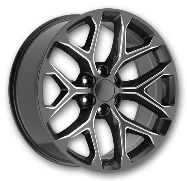 OE Performance Wheels 176 20x9 Gloss Black Machined Face 6x139.7 +24mm