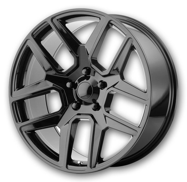 Performance Replicas Wheels PR192 22x10 Gloss Black 6x139.7 +25mm 78.1mm