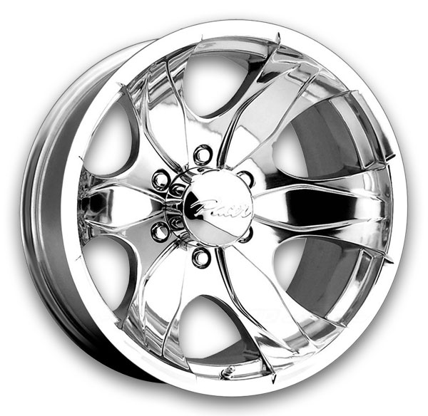 Pacer Wheels 187P Warrior 17x8 Polished 6x139.7 +1mm 107.95mm