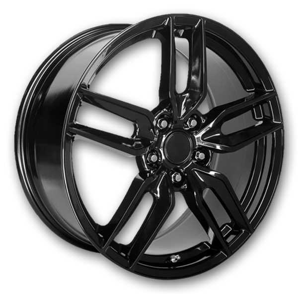 Performance Replicas Wheels PR160 18x9.5 Gloss Black 5x120 +56mm 70.3mm