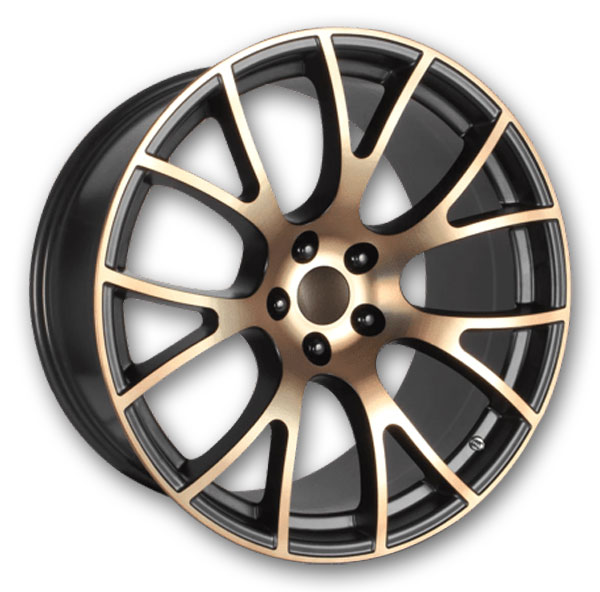 Performance Replicas Wheels PR161 20x10 Black Bronze 5x115 +18mm 71.5mm
