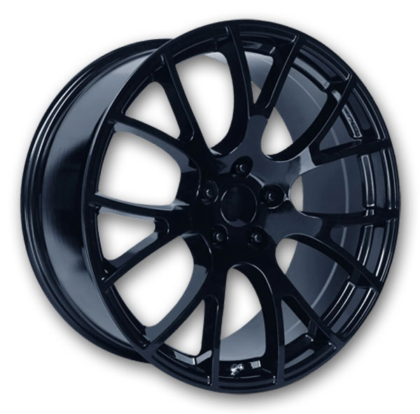 Performance Replicas Wheels PR161 20x10.5 Gloss Black 5x115 +25mm 71.5mm
