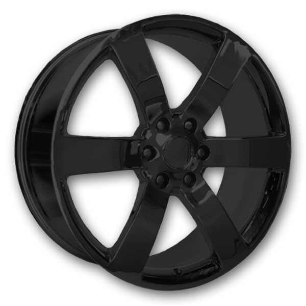 Performance Replicas Wheels PR165 24x10 Gloss Black 6x139.7 +31mm 78.1mm
