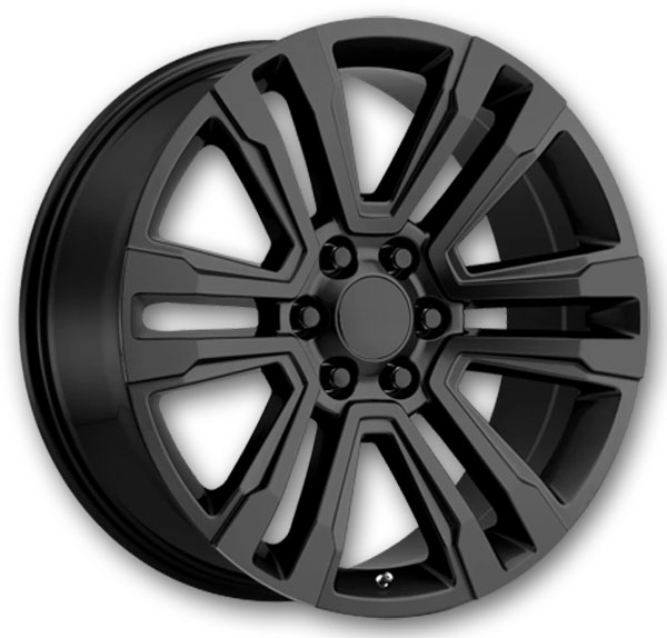 Performance Replicas Wheels PR182 24x10 Satin Black 6x139.7 +31mm 78.1mm