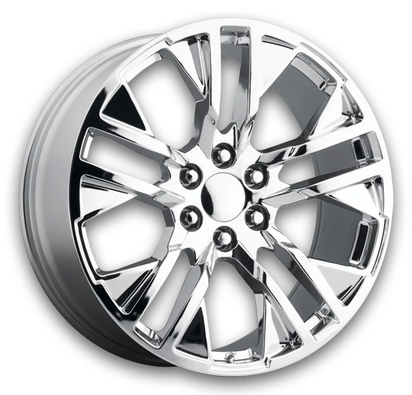 Performance Replicas Wheels PR187 22x9 Chrome 6x139.7 +24mm 78.1mm